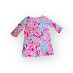 Girls Lilly Pulitzer Mini Marlowe Dress In Love Birds